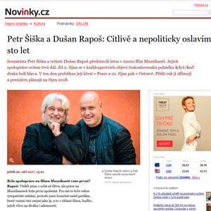 Petr Šiška a Dušan Rapoš: Citlivě a nepoliticky oslavíme sto let