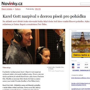 Karel Gott nazpíval s dcerou píseň pro pohádku