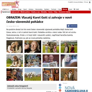 IDNES.CZ: Vlasatý Karel Gott si zahraje v nové česko-slovenské pohádce